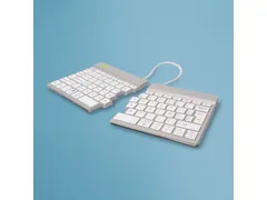 Split Break V2 ergonomisch toetsenbord Azerty BE Wit draadloos