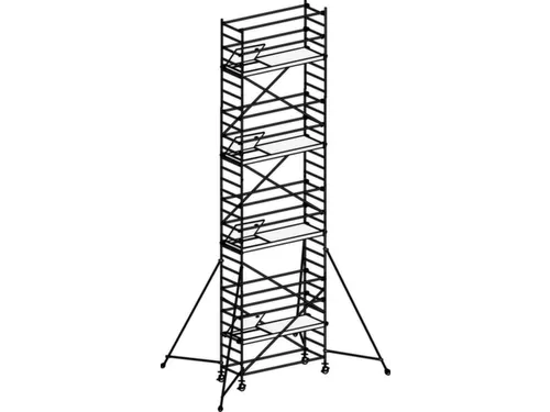 rolsteiger,reik H 9,4m,steiger H 8,64m,4platform(s),m. luik