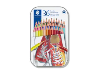 Kleurpotlood Staedtler 175 6kantig assorti blik à 36 kleuren - 1