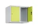 opzetkast,v. locker,2vak.,vak B 300mm,HxBxD 500x600x500mm,cilinderslot
