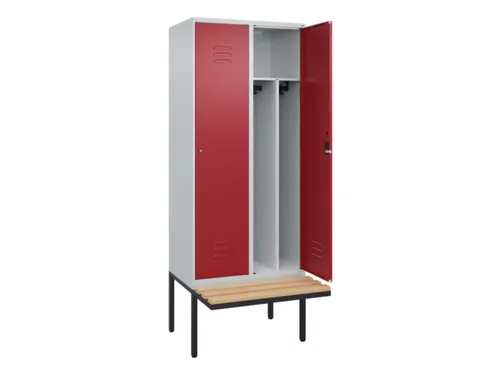 locker voor scheiding van kleding,HxBxD 2120x800x815mm,2vak
