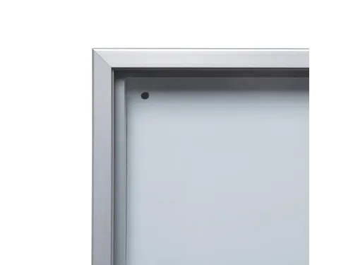 Vergrendelbaar notitiebord Indoor Slim 15xA4 met Schuifdeuren Zilver