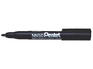Viltstift Pentel NN50 rond zwart 1.5-3mm - 1