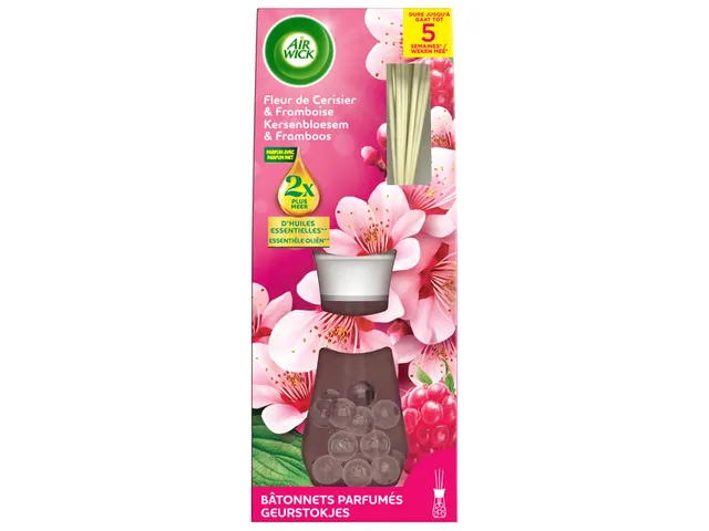 Geurstokjes AirWick Kersenbloesem Framboos 25ml