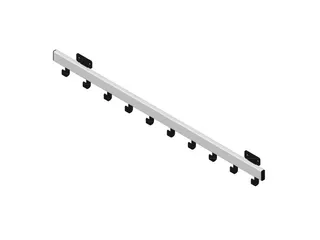 Pro-line Wandgarderobe 10 Haken zwart grijs - 4