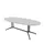 vergadertafel,HxBxD 740x2400x1100mm,ovaal,V-vormonderstel donkergrijs
