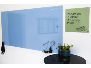 Glasmagneetbord Naga 200 x 100 cm Lichtblauw - 2