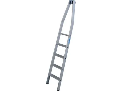 ladder-bovenladder,5,treden m. R13-laag,aluminium