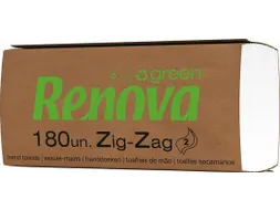 Renovagreen Papieren Handdoeken Z-Vouw 2 Laags 22x21cm