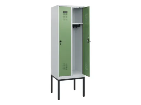 schoollocker,HxBxD 1950x600x500mm,2vak,vak B 300mm,draaigrendel
