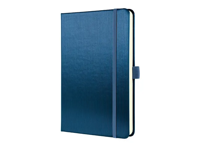 Notitieboek Conceptum A5 blauw metallic gelinieerd hardcover