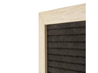 Letterbord Zwart 60x80cm licht houten frame - 4