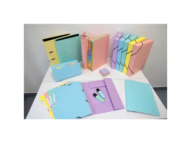 Pochette trieur carte multicolore 12 compartiments Aquarel - 34x24,5cm