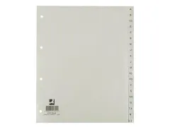 Tabbladen Set A-Z PP A4 4-Gaats 20 Tabs Grijs