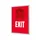 Kliklijst A1 complete set met print "EXIT" Rood