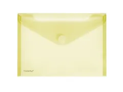 Enveloptas Foldersys A5 dwars PP transp geel A5 Velcro Envelop Geel