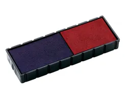 Stempelkussen Colop E/12/2 blauw en rood