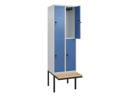 Dubbeldekse dekenkist,HxBxD 2120x600x815mm,2x2vak.,vak B 300mm