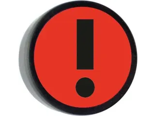 Impressiemagneet Attention 35mm Rood - 2