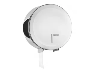 Toiletpapier dispenser RVS Hoogglans voor Midi Jumborol Toiletpapier - 1