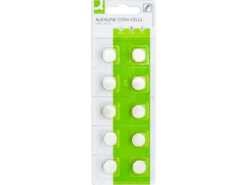 Q-connect Knoopcel batterij LR54-LR1130 Alkaline 10 stuks
