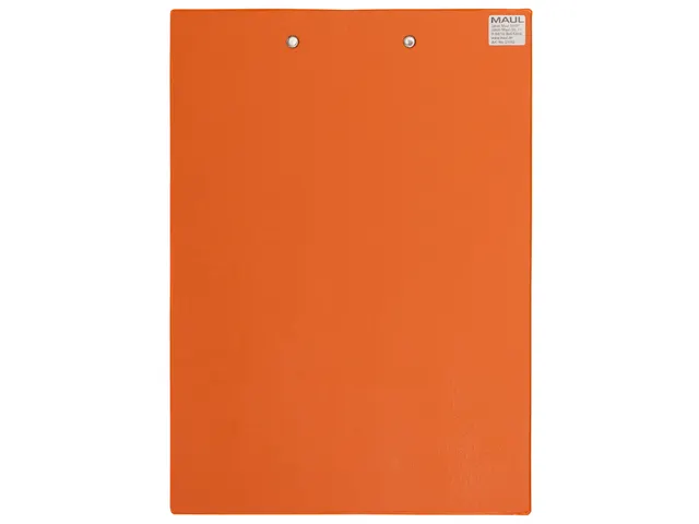 Porte-bloc Maul A4 portrait PVC néon orange