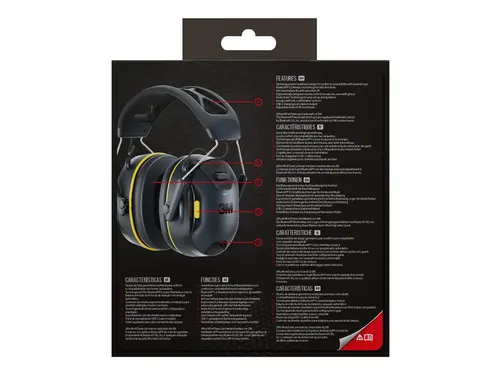 Oorkap 3M WorkTunes Connect Bluetooth 94-110 dB zwart