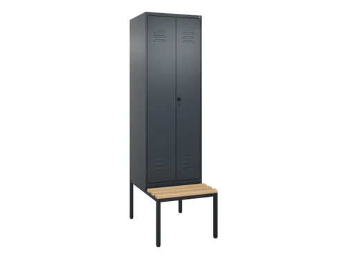 locker voor scheiding van kleding,HxBxD 2120x600x815mm,2vak