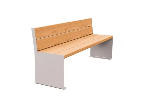 zitbank,B 1800mm,3latten,hout-zitting licht eikenhout,zitting H 450mm