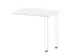 table de rallonge,haut. régl.,HxlxP 720-840x800x600mm,Bl-blanc