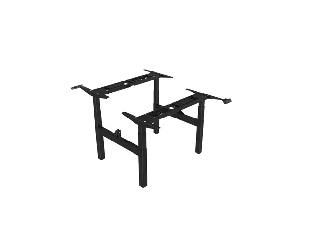 Elektrisch Verstelbaar Zit-Sta Frame Duo Bureau Zwart 180Cm