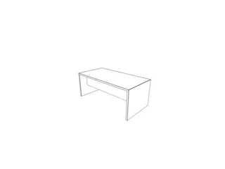 Bureau Hxbxd 730x1800x900mm Zijpaneel Bladdecor Olm - 2