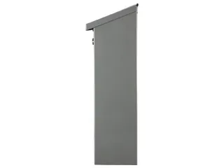 Brievenbus Monaco Zilver, naamplaatje, 2 sleutels, 36.8x36.5x10cm - 5