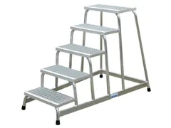 Montagetrap Aluminium H 1 0M 5Treden Incl. Platform Treden Rooster