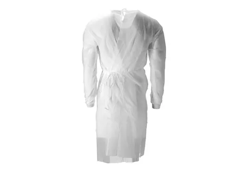 Pp Non Woven Isolatieschort Wit Latex Vrij Regular Weight 100 Stuks