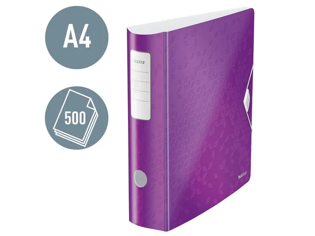 Ordner Leitz 1106 WOW 180° Active A4 80mm paars