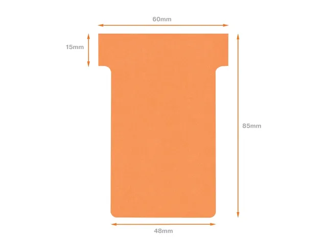 Planbord T-kaart Nobo nr 2 48mm oranje