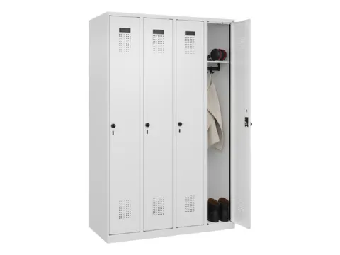 locker,HxBxD 1850x1200x500mm,4vak,vak B 300mm,draaigrendel