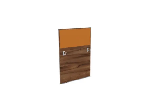 baliepaneel,v. bureau,aanbouw links,B 800mm,NP-tiepolo nut,BN3005-geel