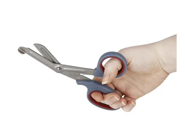 Softgrip schaar 180mm First Aid Only grijs/rood