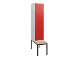Dubbeldekse dekenkist,HxBxD 1950x400x815mm,1x2vak.,vak B 400mm