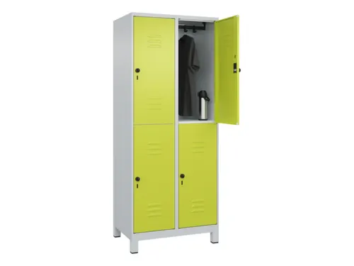 dubbeldekse locker,HxBxD 1950x800x500mm,2x2vak.,vak B 400mm