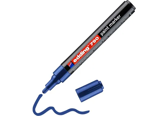 Paintmarker edding 790 op alcoholbasis 2-3mm blauw