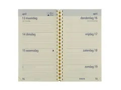 Agenda 2027 Brepols Optivision Pocket Palermo 7dagen/2pagina's zwart