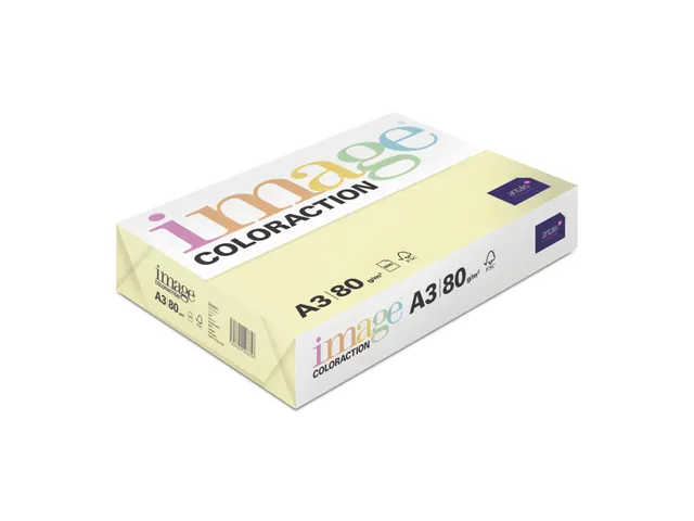 Papier copieur Desert Jaune clair A3 80g 500 feuilles