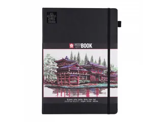 Schetsboek Sakura 80 witte vellen 140gr 210x297mm zwart - 2