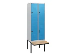 Dubbeldekse dekenkist,HxBxD 1950x600x815mm,2x2vak.,vak B 300mm