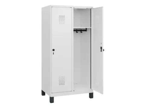 schoollocker,HxBxD 1630x800x500mm,2vak,vak B 400mm,draaigrendel,voeten