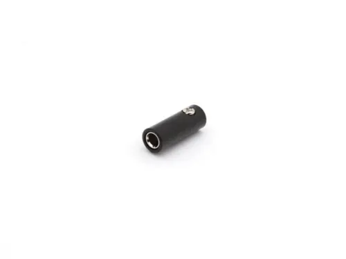 Vrouwelijke Banaanplug Met Schroefconnector - Zwart