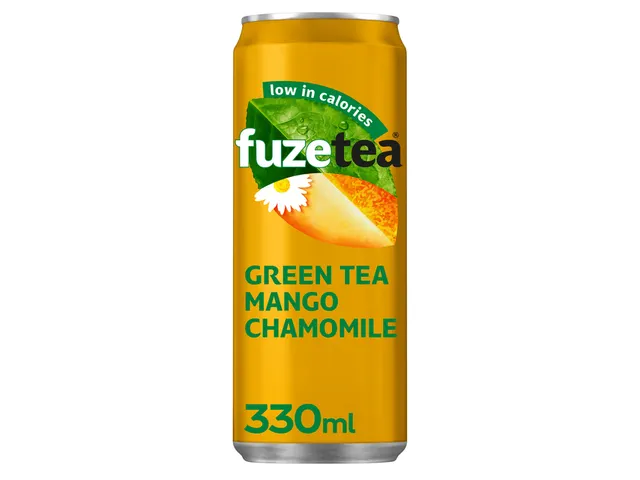 Frisdrank Fuze Tea Green Tea mango chamomile blik 330ml